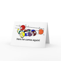 Here He Comes greeting card
