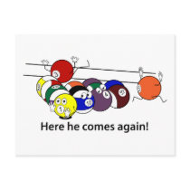 Here He Comes postcard