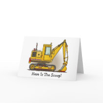 Here Is The Scoop Digger Shovel Note Card