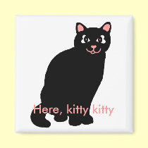 Here, kitty kitty magnet by marcya7 Here, kitty kitty magnet