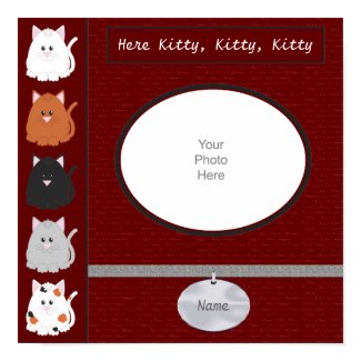 Here Kitty Scrapbook Page print