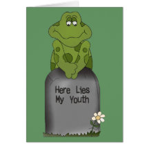 Here Lies My Youth Greeting Card