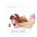 here mousie mousie mousie... round sticker