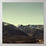 here on the mountain, the air is clear posters