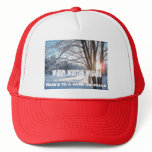 HERE’S TO A WARM ICE SHACK! Winter Cap Design hats