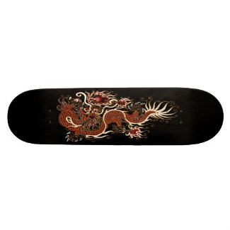 Here There Be Dragons Deck skateboard