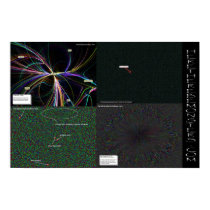Here there be monsters.com 4 Pack of Maps posters