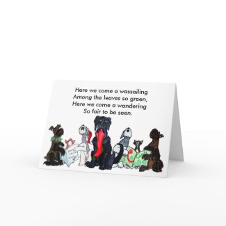 Here we come a wassailing... card