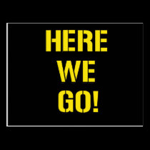 Here We Go postcards