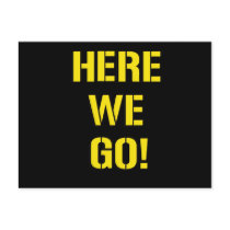 Here We Go Post Card