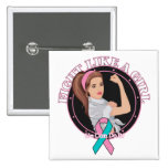 Hereditary Breast Cancer Fight Like A Girl Modern Buttons