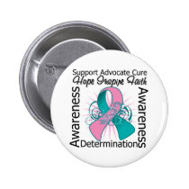 Hereditary Breast Cancer Inspirations Ribbon Button