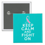 Hereditary Breast Cancer Keep Calm and Fight On Pin