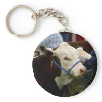 Hereford Cattle Keychain