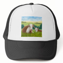 Hereford Cow and Calf Hat