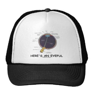 Here's An Eyeful (Eye Anatomy Humor) Hats