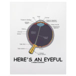 Here's An Eyeful (Eye Anatomy Humor) Letterhead
