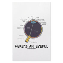 Here's An Eyeful (Eye Anatomy Humor) Stationery Paper