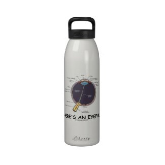 Here's An Eyeful (Eye Anatomy Humor) Water Bottle