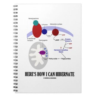 Here's How I Can Hibernate (Thermogenesis) Spiral Notebooks