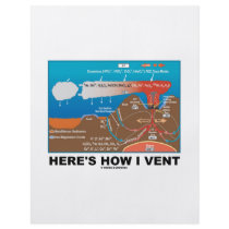 Here's How I Vent (Deep Sea Vent Chemistry Humor) Flyers