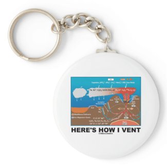Here's How I Vent (Deep Sea Vent Chemistry Humor) Key Chains