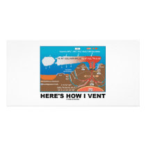 Here's How I Vent (Deep Sea Vent Chemistry Humor) Photo Cards