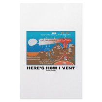 Here's How I Vent (Deep Sea Vent Chemistry Humor) Customized Stationery