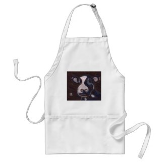 HERE'S LOOKING AT MOO apron