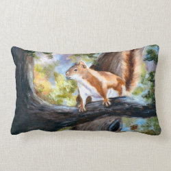 Here's Looking At You Squirrel Pillow