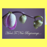 Here's To New Beginnings Card cards
