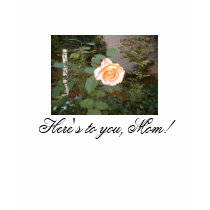 Here's to you, Mom! t-shirts