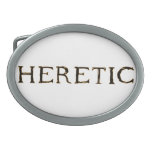 heretic oval belt buckle