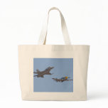 Heritage Flight P 51 Mustang And F 17 Canvas Bag