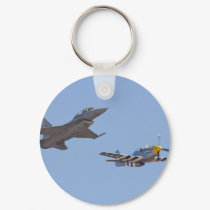 Heritage Flight P 51 Mustang And F 17 keychains