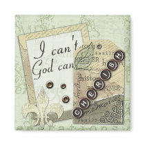 Heritage "I Can't God Can" Magnet