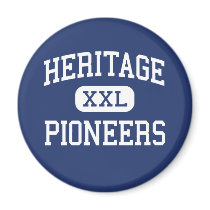 Heritage - Pioneers - High - Lynchburg Virginia magnets by customteamsportswear Heritage - Pioneers - High - Lynchburg Virginia magnets