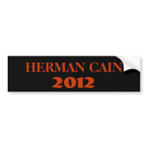 HERMAN CAIN 2012 BUMPER STICKER