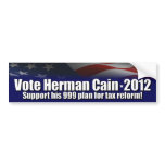 Herman Cain 2012 bumper stickers