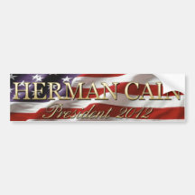 Herman Cain 2012 bumper sticker