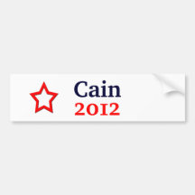 Herman Cain 2012 Bumper Sticker