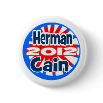 Herman Cain 2012 Pin