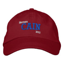 Herman Cain 2012 embroidered hats
