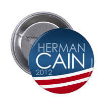 Herman Cain 2012 buttons
