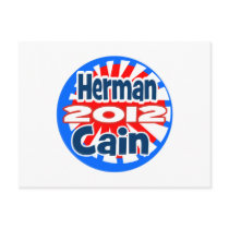 Herman Cain 2012 Post Cards