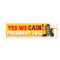 Herman Cain 2012 - President - Bumper Sticker