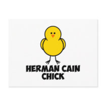 Herman Cain Chick Postcards