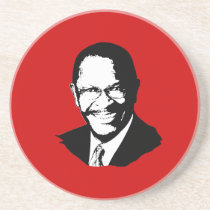 Herman Cain Drink Coaster