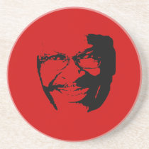 HERMAN CAIN FACE BEVERAGE COASTERS