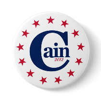 Herman Cain for President 2012 3" Campaign Button